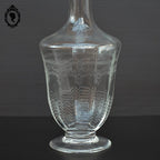 Très élégante carafe forme amphore en verre Laura Lys vintage et chic