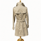 Barbour Tay Tranch beige à doublure tartan – taille 40/42