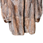 Manteau en fourrure véritable marron Taille 3840 vison ancien vintage