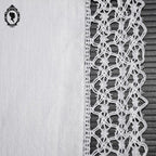 3 taies d’oreiller blanches pourtour dentelle crochet 63 x 60 anciennes