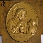 Bénitier christ Panis Vitaé en bois vintage