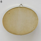 Cadre verre bombé ovale ovoïde thermomètre carte Pont du Gard vintage 18 x 15 cm