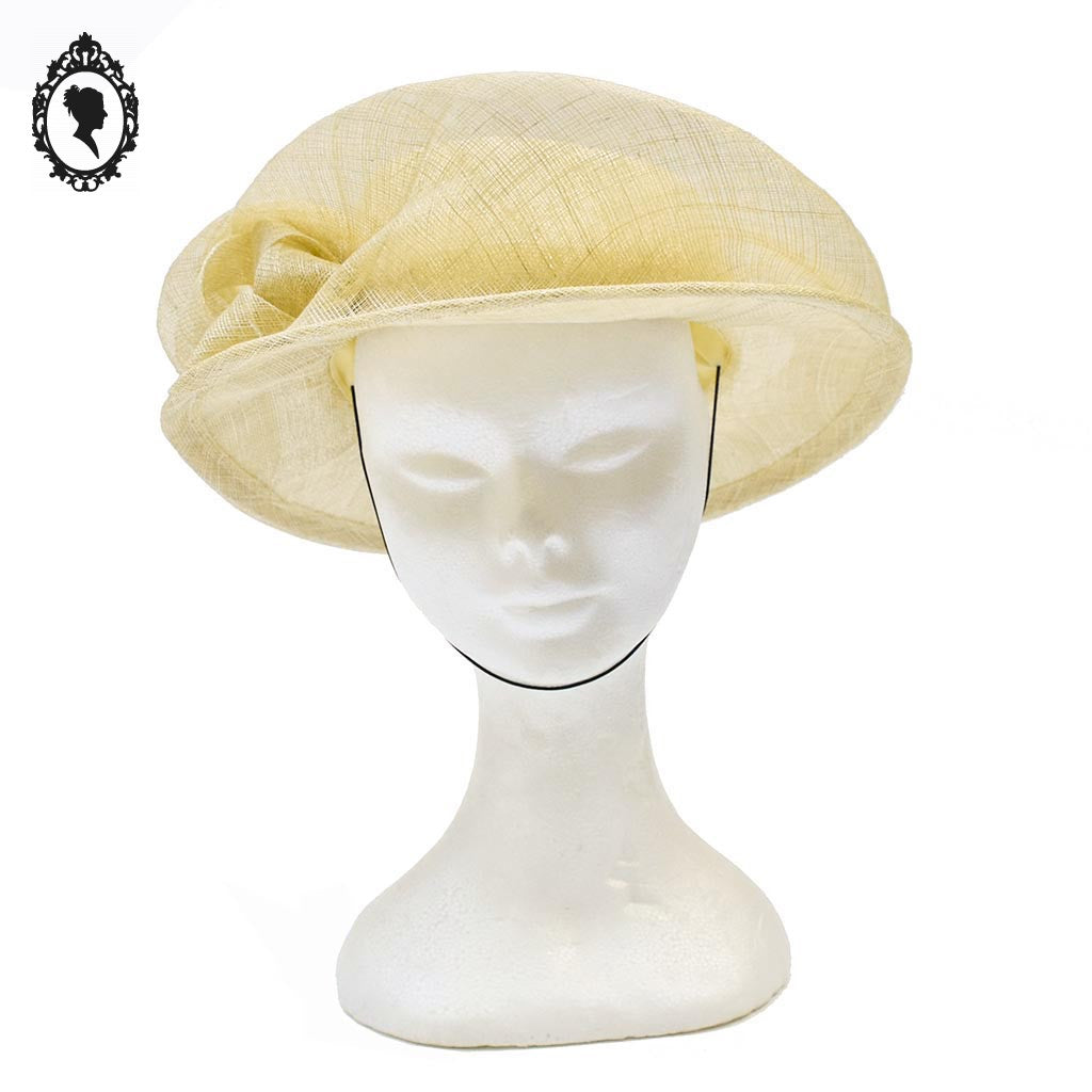 Chic chapeau femme fille cérémonie beige Joa Nell NEUF 54 cm Taille S Neuf