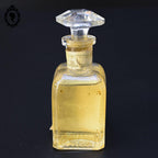 Flacon ancien collection en cristal héliotrope Anglais London pour cheveux et barbe