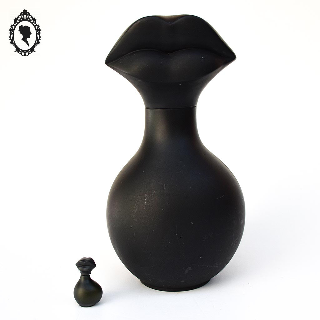 Factice géant de parfum homme Salvador Dali bouche vide H 32 cm objet de collection de Vitrine parfumerie PLV