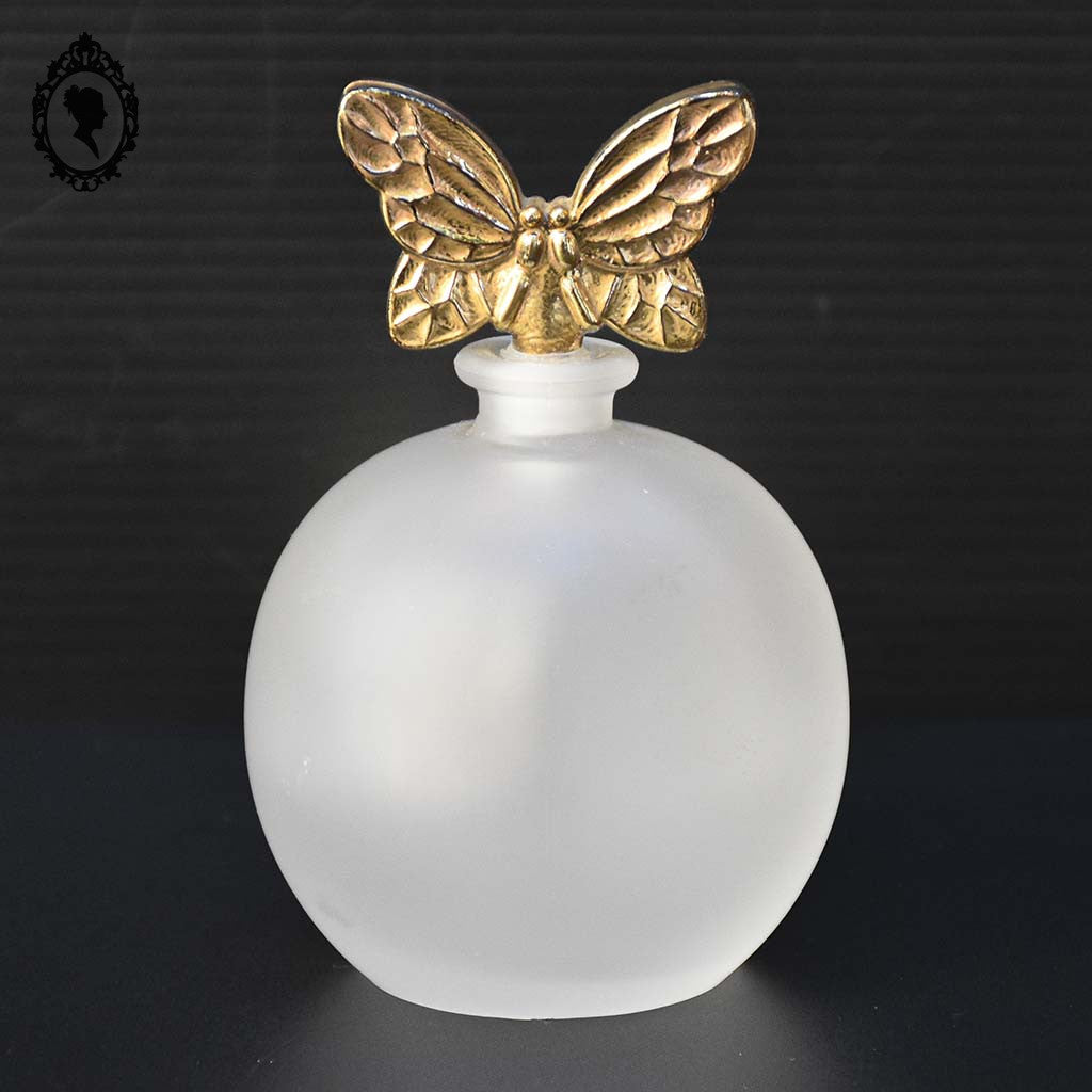 Flacon vide Annick Goutal boule papillon doré parfum vintage collection