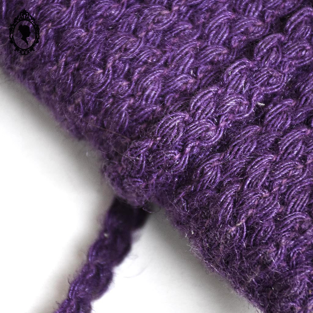 Galon laine prune violet L 1 cm passementerie vintage