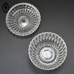 Jolie bonbonnière sucrier rond verre semi cristal Duralex vintage