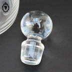 Jolie carafe ou flacon verre bouchon boule de verre simple et chic