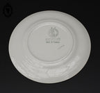 Lot 16 assiettes à dessert plates fleur rose bleue gris Moulin des loups vintage