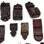 Lot 16 ornementations sculptures boiseries déco de meubles bois ancien
