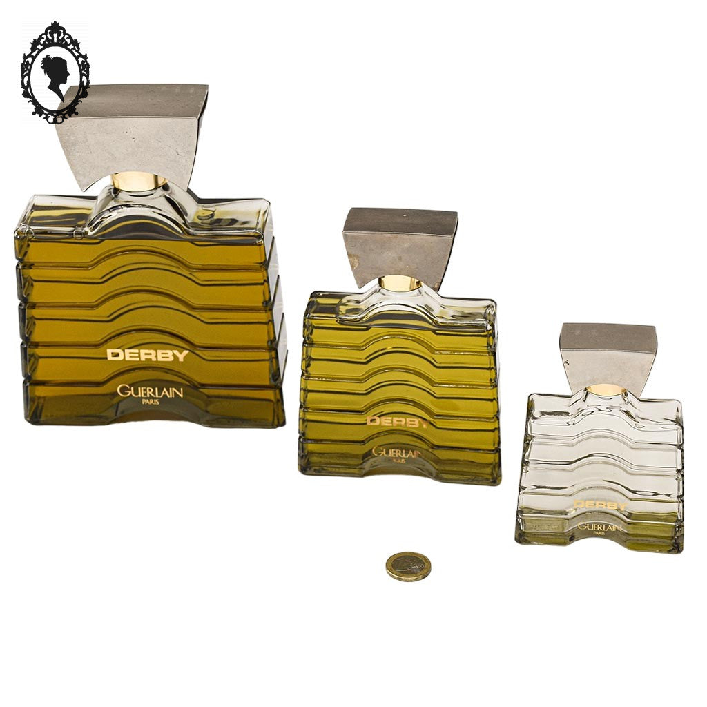 Lot 3 flacons factices de vitrine Derby Guerlain Paris collection parfumerie 1982
