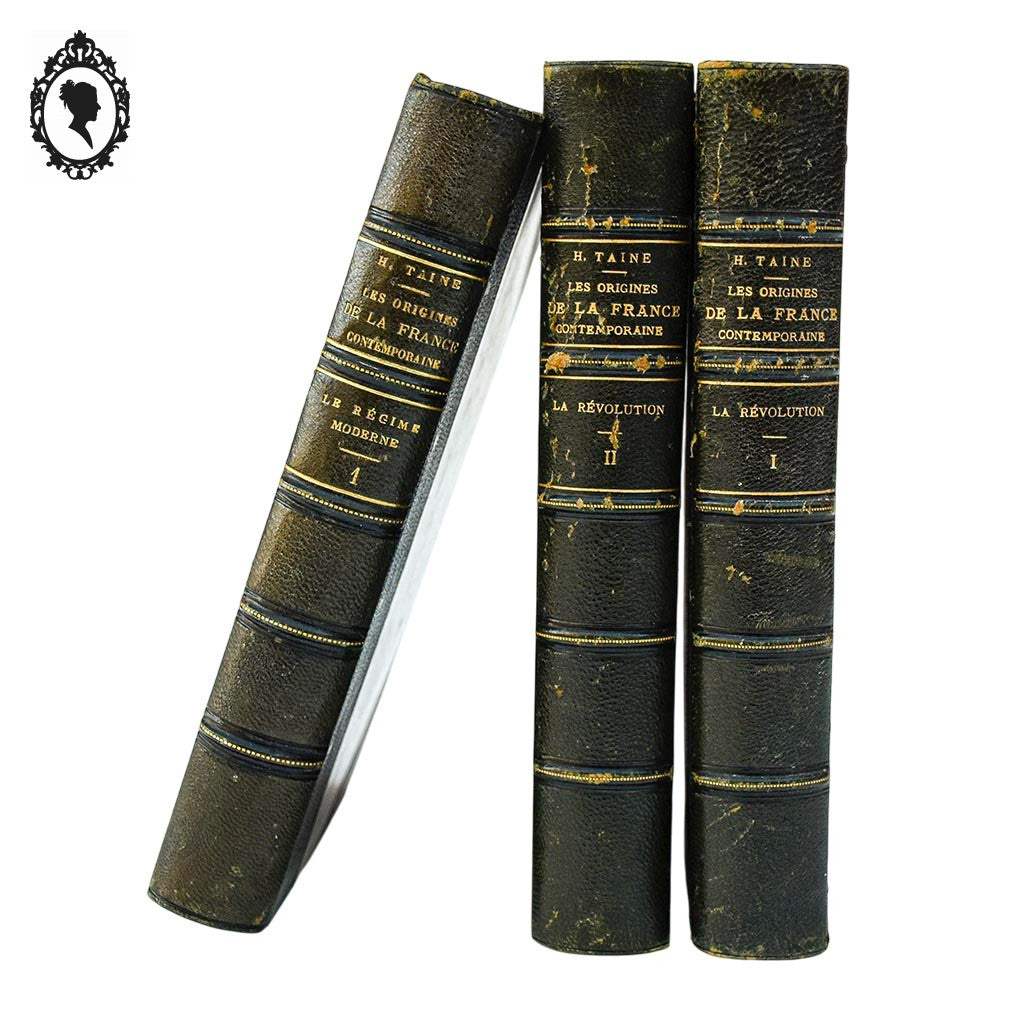 Lot 3 livres Les origines de la France contemporaine fin XIX anciens