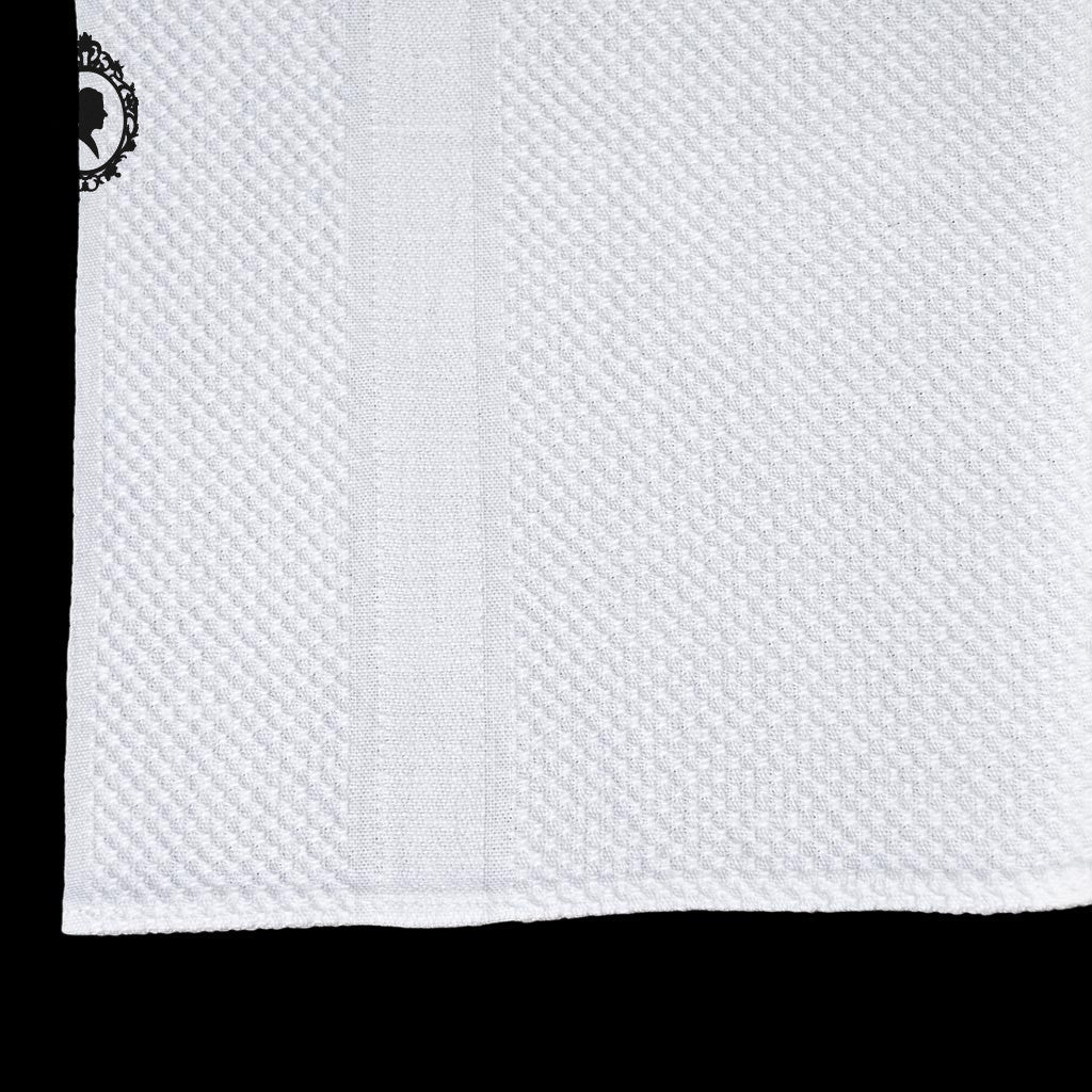 Lot 7 serviettes de toilette blanches nid d’abeille anciennes vintage