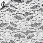 Magnifique rideau voilage dentelle fleurie blanc romantique