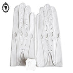 Magnifiques gants femme cuir souple blanc T 7 S vintage et neuf