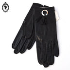 Magnifiques gants femme cuir souple noir T 6 1/2 - 6,5 vintages et neufs