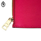 Pochette Coach rose fuchsia cuir grainé 20,8 x 11,5 cm femme New York