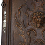 Porte de buffet bois sculpté tête de Lion office de cadre