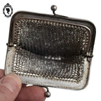 Porte monnaie bourse en maille argent XIX ancien