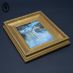 Tableau peinture à l’huile Notre Dame de Paris souvenir Montmartre 1983 18 x 14 cm