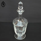 Très élégante carafe forme amphore en verre Laura Lys vintage et chic