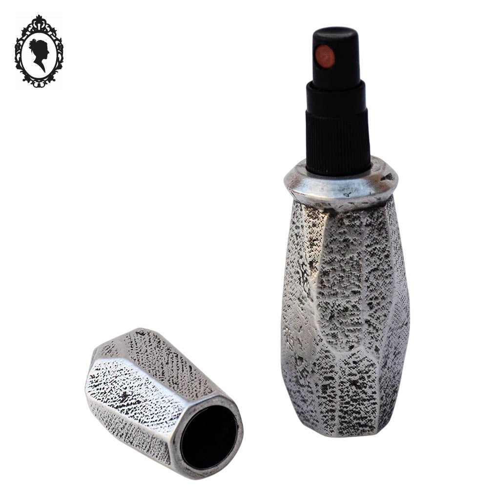 Vaporisateur de sac métal gris moderniste vintage