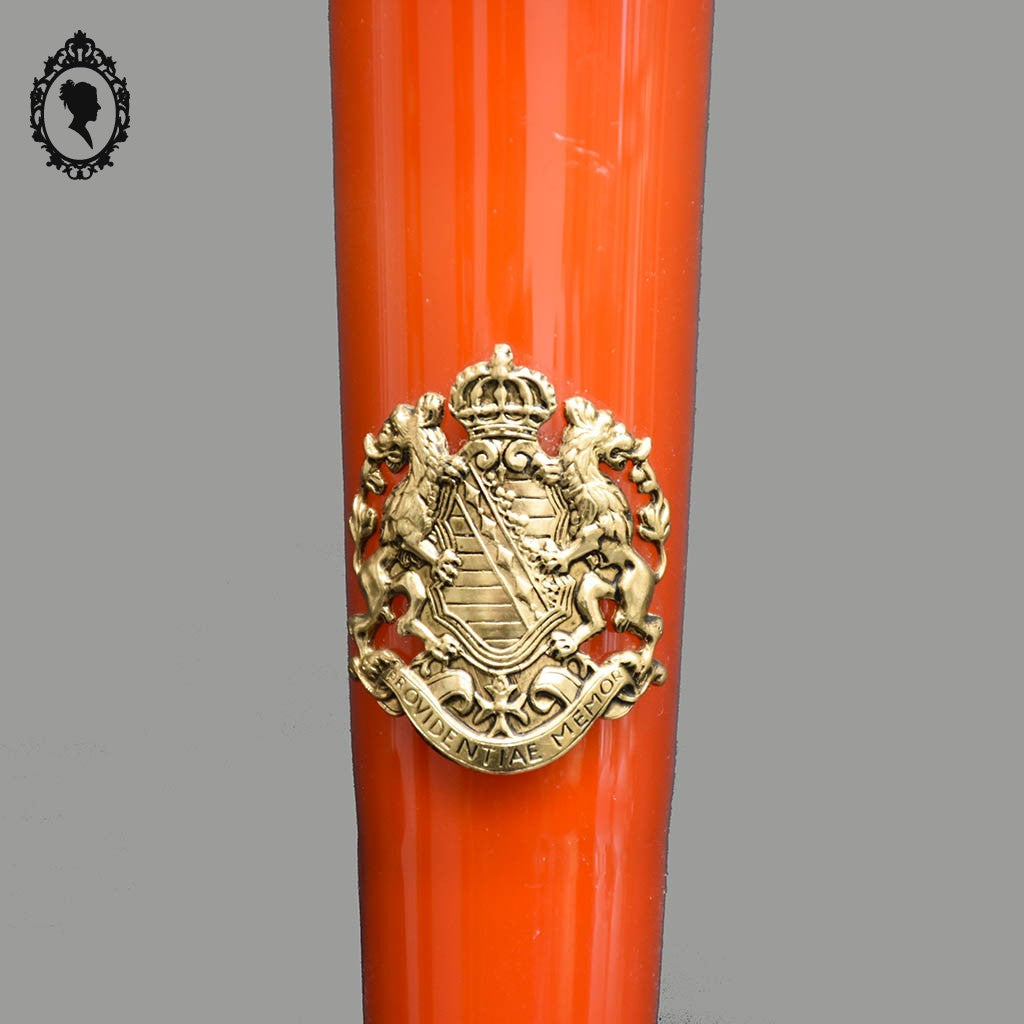 Vase soliflore sur pied anse opaline verre opalescent blanc et orange