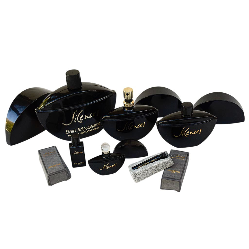 Lot de 6 flacons vides « Silences » de Jacomo vintage – Collection et décoration