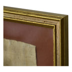 Tableau sur papyrus à décor égyptien, encadré doré