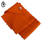 Boîte à gants foulard orangé rectangulaire carton tissu avec un foulard vintage
