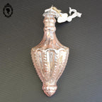 Boule de noël en verre argent mercurisé rose Braxton shabby chic