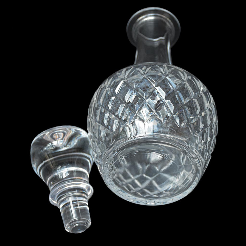 Carafe en cristal ciselé simple et chic