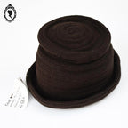 Chapeau marron hiver bonnet forme cloche pour femme NEUF S 55 cm