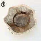 Chic chapeau fille enfant cérémonie marron festonné Joa Nell 52 cm Taille XS Neuf