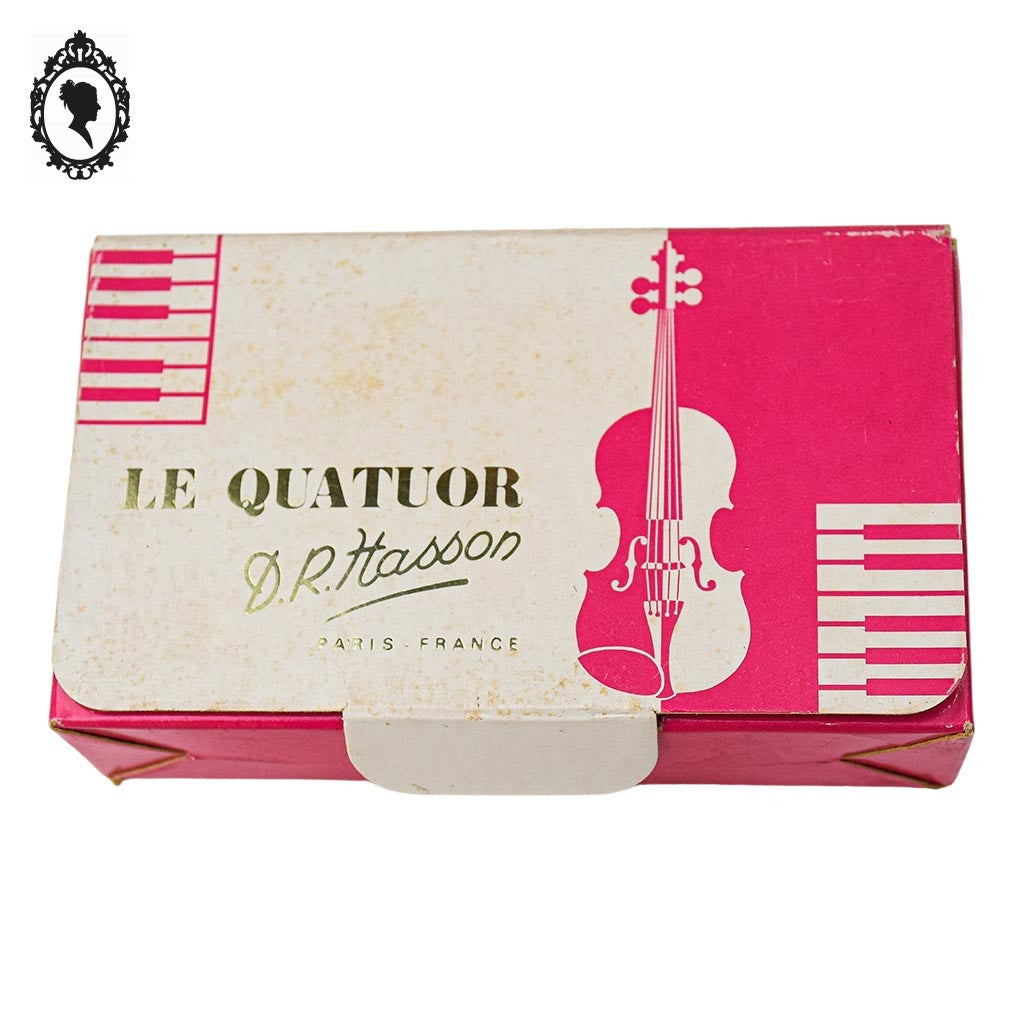 Coffret 4 miniatures de parfum Le Quatuor D.R. Hasson Paris France vintage