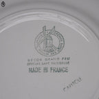 Lot 16 assiettes à dessert plates fleur rose bleue gris Moulin des loups vintage
