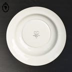 Lot 6 assiettes creuses fleur rose bleue LOT Digoin Sarreguemines vintage