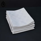 Lot 7 serviettes de table damassées ou torchons taupe beige linge ancien 50 x 60 cm