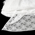 Magnifique rideau voilage dentelle fleurie blanc romantique