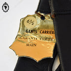 Magnifiques gants femme cuir souple noir T 6 1/2 - 6,5 vintages et neufs