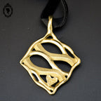 Pendentif Lanvin Paris doré bijoux vintage