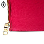Pochette Coach rose fuchsia cuir grainé 20,8 x 11,5 cm femme New York