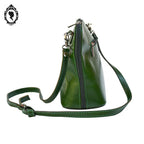 Sac bandoulière cuir vert Italie femme vintage