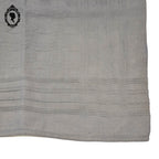 Service 10 serviettes de table anciennes damassées gris anthracite sans monogramme