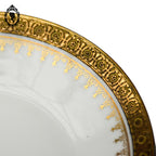 Service 12 tasses à café porcelaine blanc et doré Limoges JB et Cie France