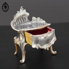 Boite ou coffret à bijoux métal argenté forme commode 1 tiroir ancienne