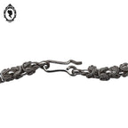 Collier chaîne byzantine métal argent serpentin articulé