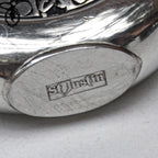 Flacon miniature circulaire en métal flasque de hanche celtique alcool ou parfum St Justin