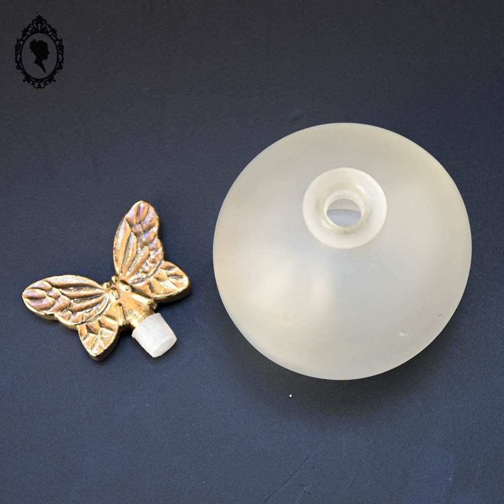 Flacon vide Annick Goutal boule papillon doré parfum vintage collection